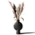 Modern Clay Vase Bouquets 3D model small image 2