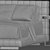 Modern Twiggy Bed by Minotti 3D model small image 4