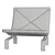 Vintage PK27 Maple Veneer Chair 3D model small image 6