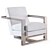 Mid-Century Style Cool Roger Chair 3D model small image 1