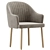 Modern MELISA 2 Kitchen Chair 3D model small image 2