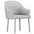 Modern MELISA 2 Kitchen Chair 3D model small image 6