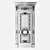 Baroque Style Classic Door 3D model small image 4