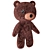 IKEA AFTONSPARV BEAR Plush Toy 3D model small image 5