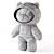 IKEA AFTONSPARV BEAR Plush Toy 3D model small image 6