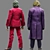 Joker The Dark Knight & Joaquin Phoenix Figures 3D model small image 6