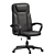 Ergonomic Heald Faux Leather Chair 3D model small image 1