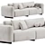 Supersoft Sofa: Premium Comfort Elegance 3D model small image 1