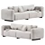 Supersoft Sofa: Premium Comfort Elegance 3D model small image 3