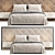 Elegant Marsel Bed Design 3D model small image 3