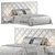 Elegant Marsel Bed Design 3D model small image 5