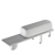 Modern Osaka-Luxe Bench Upholstered 3D model small image 3