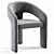 Sleek Modern Anise Dining Chair 3D model small image 3