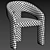 Sleek Modern Anise Dining Chair 3D model small image 7