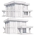 Modern Estate Villa Model 3D model small image 4