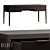 Stylish Writing Desk with Drawers 3D model small image 1