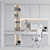 Modern Home Office Furniture Set 3D model small image 6