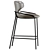 Nairobi Half-Bar Stool, Gray 3D model small image 2