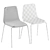 Stylish BISELL Metal Chair 3D model small image 4