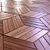 Wooden Parquet Tile Collection 4K 3D model small image 5