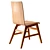 Modern Narvik Skandi Dining Chair 3D model small image 4