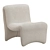 Plush Shearling Chair, Cardiff Cream 3D model small image 1