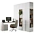 Multi-Functional Cabinet and Desk 3D model small image 1