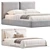 Elegant Upholstered Bed with Storage 3D model small image 2