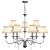 Elstead Lighting Polished Nickel Chandelier 3D model small image 1