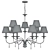 Elstead Lighting Polished Nickel Chandelier 3D model small image 2