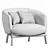 Elegance Embodied: LIVRE Armchair 3D model small image 4