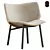 Chic Modern Fabric Easy Chair 3D model small image 1