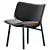 Chic Modern Fabric Easy Chair 3D model small image 3