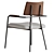  Sleek Steel Armchair Design 3D model small image 1