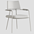  Sleek Steel Armchair Design 3D model small image 4