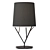 Modern Steel Table Lamp with Textile Shade 3D model small image 2