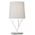 Modern Steel Table Lamp with Textile Shade 3D model small image 3