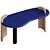 Modern Blue Table: Sleek Design 3D model small image 2