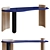 Modern Blue Table: Sleek Design 3D model small image 4