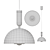 Adjustable LED Pendant Lamp 3D model small image 5