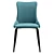 Modern Lado Chair in Green 3D model small image 2