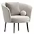 Modern Upholstered Armchair Model 3D model small image 1