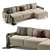 Modern Corner Archi Sofa Design 3D model small image 6