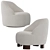 Modern AndTradition Margas LC1 Chair 3D model small image 2