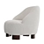 Modern AndTradition Margas LC1 Chair 3D model small image 9