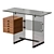 Vetrocoke Offices Executive Desk 3D model small image 1