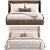 Modern Chloe Poliform Bed Frame 3D model small image 3