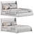 Modern Chloe Poliform Bed Frame 3D model small image 7
