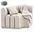 Modern Modular Corner Seating Unit 3D model small image 1