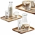  Modern Dishes Tableware Set 3D model small image 1